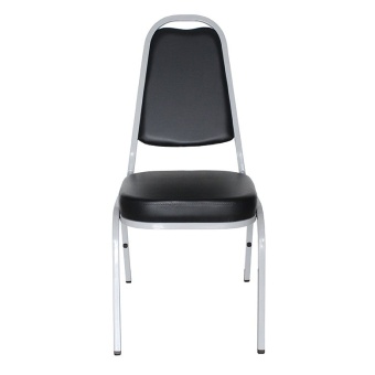 OK&amp;MShop เก้าอี้จัดเลี้ยง เก้าอี้สัมนา รุ่น Banquet Chair01 โครงขาสีเทา-เบาะดำ