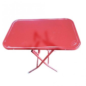 Asia โต๊ะพับหน้าเหล็ก 4 ฟุต (สีแดง)