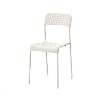 อ็อดเด เก้าอี้นั่งกินข้าว สีขาว ขนาด 39x47x77 ซม.