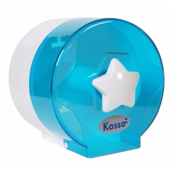 กล่องใส่กระดาษทิชชู่ม้วนเล็ก ลายดาว KASSA (สีฟ้า) x 1 อัน