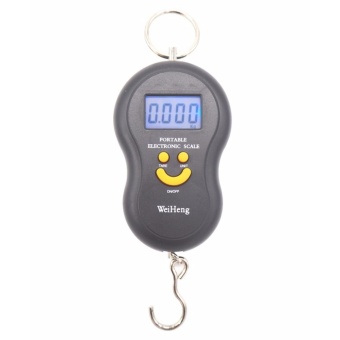 Portable เครื่องชั่งน้ำหนักกระเป๋า เครื่องชั่งน้ำหนักพกพา เครื่องชั่งน้ำหนัก ตาชั่ง เครื่องชั่งกระเป๋า พกพา [สีดำ]