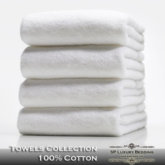 SP Luxury ผ้าขนหนูเช็ดตัวสีขาว 16 ปอนด์ ขนาด 30"x60" พรีเมี่ยมเกรด"