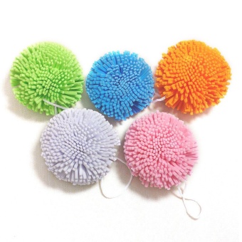 1Pcs/Lot Candy Color Natural Bath Ball Soft Comfortable Bath Sponge Easy Cleanin