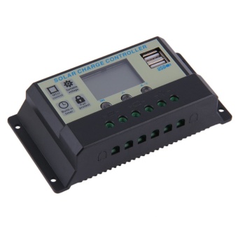 โอดีเซลค่าบำรุง 20 Amps 12โวลต์/24โวลต์ชาร์จแบตเตอรี่ควบคุม TX-20AL สีดำ