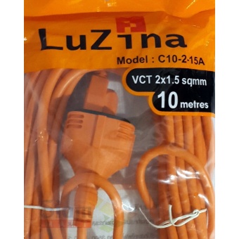 Luzina ปลั๊กต่อพ่วง พร้อมสายไฟยาว 10 m. รุ่น C10-2-15A