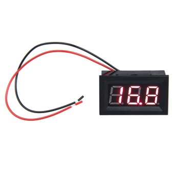 0.56inch LCD DC 3.2-30V Red LED Panel Meter Digital Voltmeter with Two-wire