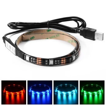 ไฟเส้น Multi-color RGB 50cm 5050 SMD LED กันน้ำ พร้อม USB Cable