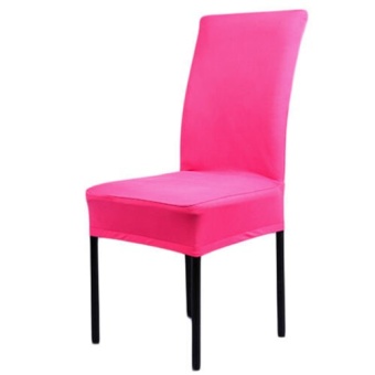 Kitchen Bar Dining Seat Chair Cover Hotel Restaurant Wedding Chair Décor Hotpink - intl