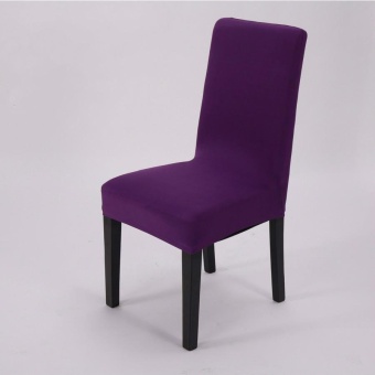Dining Chair Cover Simple Plain Elasticity - intl