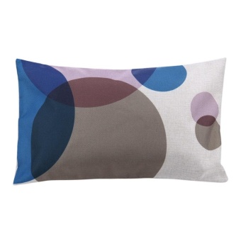 Creative plaid pattern thick cotton pillowcases 30 x 50 waist pillowcases - intl