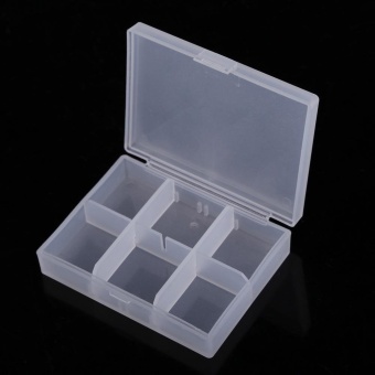 Perfect 6 Cells Storage Pill Box Storage Case for Pills Jewelry Gems