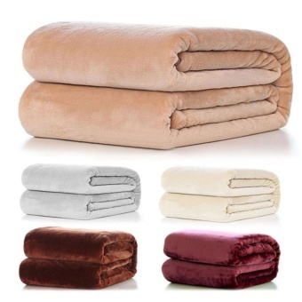 Pure Sofa Levin carpet blanket Warm Coral Fleece Throw Soft Blanket Rug Plush 50*70cm - intl