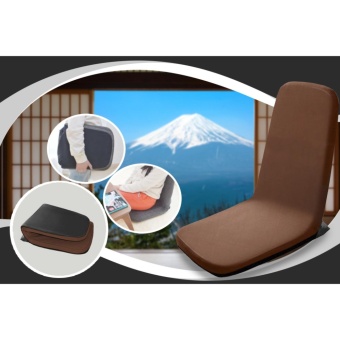 เก้าอี้ญี่ปุ่น แบบนั่งพื้น พับได้ ขนาด 50*38*39 ซม.(สีน้ำตาล)