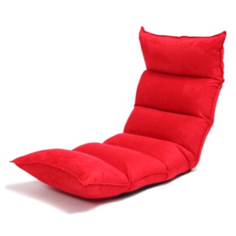 Mylazychair ของขวัญให้แฟน เก้าอี้ญี่ปุ่น ปรับระดับได้ H02 ขนาด 53 x 135 x 18 cm. (สีแดง)