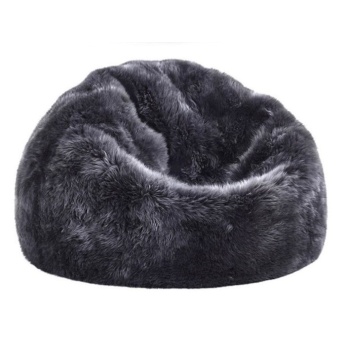 New Brand Luxury Bean Bag 80x60x40 - สีเทาเข้ม