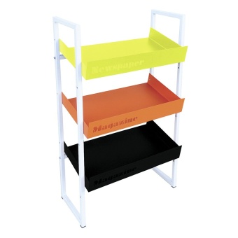 Besta ชั้นเอนกประสงค์ MAG A Shelf Steel รุ่น ST-BH04 (สีเหลือง/ส้ม/ดำ)