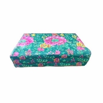 DSB Decor ที่นอนนุ่น 3ฟุต 3 พับ (สีเขียว) รุ่น Flowers
