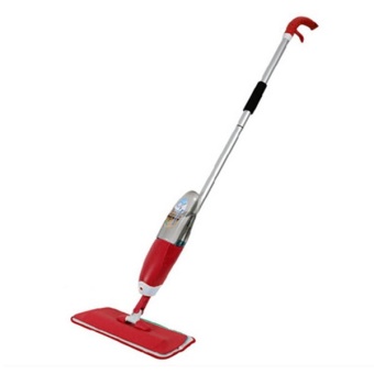 Jumper Spray Mop ไม้ถูพื้น รุ่นมีสเปรย์ฉีด 1 ด้าม พร้อมผ้าไมโครไฟเบอร์ (Red)