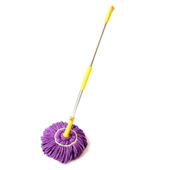 Two 7 shop ไม้ม็อบถูพื้นไมโครไฟเบอร์ รุ่น MOP-01 - ม่วง /เหลือง