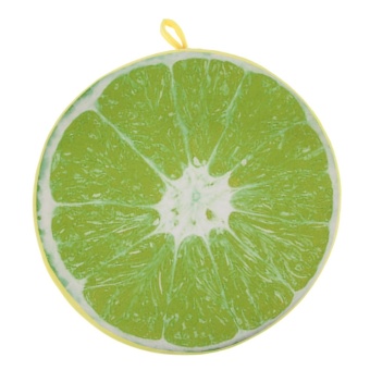 3D Print Fruit Office Chair Back Cushion Sofa Throw Pillow Lime 30cm (Intl)