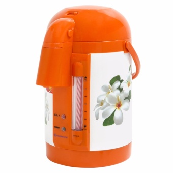 K-International กระติกน้ำร้อนไฟฟ้า 2.5 ลิตร 600W รุ่น KT-280 ลายดอกลีลาวดี (สีส้ม)