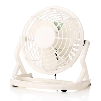 BEST HS USB Mini Fan พัดลมเหล็ก มีสวิทช์ -White