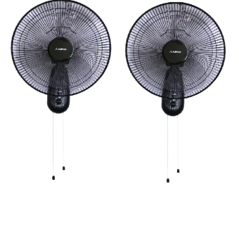 Aiko พัดลมติดผนัง รุ่น SM-1635 16 นิ้ว สีดำ Packคู่