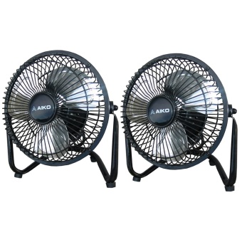 Aiko พัดลมเล็ก Turbo 6 นิ้ว รุ่น AVF006 (สีดำ) แพ็คคู่