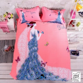 Bedding Cheap ผ้าปูที่นอน ชุดผ้านวม เกรด A 6 ฟุต 6 ชิ้น - NY 105
