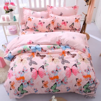 Pillow Land ผ้าปูที่นอน ชุดผ้านวม เกรด A 6 ฟุต 6 ชิ้น NY 506
