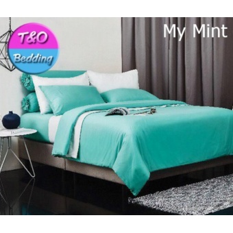Dunlopillo ชุดผ้าปู 6 ฟุค (ไม่รวมผ้านวม) Softatex สีพื้น รุ่น MyMint