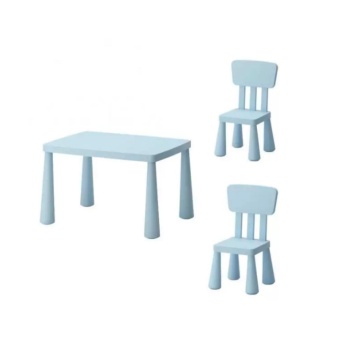 โต๊ะเด็ก เก้าอี้เด็ก ชุดเฟอร์นิเจอร์เด็กเล็ก เซทโต๊ะเก้าอี้เด็ก โต๊ะกิจกรรมเด็กเล็ก สีฟ้า CK