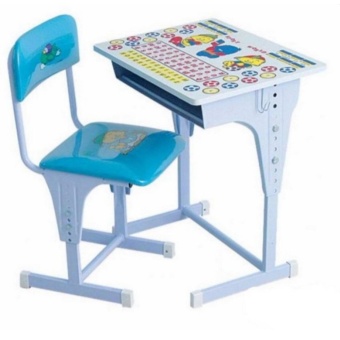 ชุดโต๊ะนักเรียนปรับระดับ R-147 สีฟ้า