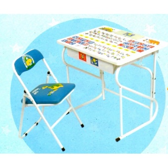 Asia ชุดโต๊ะเด็ก +เก้าอี้เบาะ นักเรียน รุ่น R146 สีฟ้า