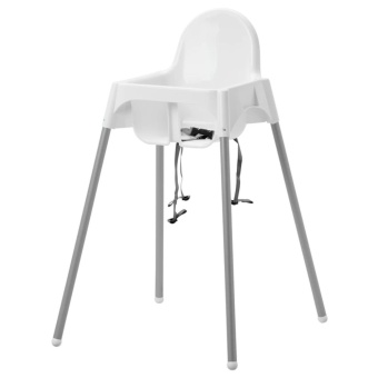 IKEA Shop IKEA เก้าอี้ทรงสูง (ไม่มีถาด) เก้าอี้ทานข้าวเด็กทรงสูง 0.6 - 4 ปี พร้อมเข็มขัดนิรภัย /อันติลูป