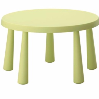 โต๊ะเด็กทรงกลม(สีเขียว)