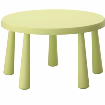 โต๊ะเด็กทรงกลม(สีเขียว)