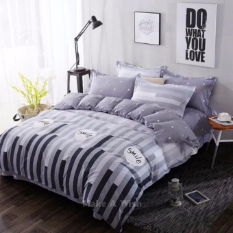 Lily Bedding ผ้าปูที่นอน 6 ฟุต 6 ชิ้น เกรด A พร้อมผ้านวม - PR116
