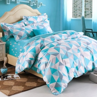 Pillow Land ผ้าปูที่นอน ชุดผ้านวม 6 ฟุต 6 ชิ้น - AA 102