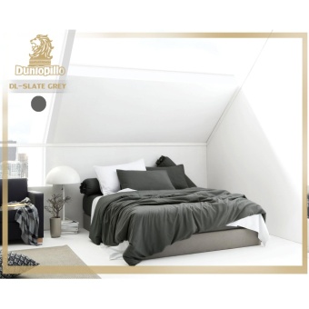Dunlopillo ชุดผ้าปู+ผ้านวม ขนาด 6 ฟุต 6 ชิ้น Softatex รุ่น DL-SLATE-GREY