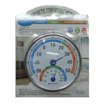 Anymetre เครื่องวัดอุณหภฺมิ + ความชื้น 2in1 แบบพกพา รุ่น TH101B (Silver)