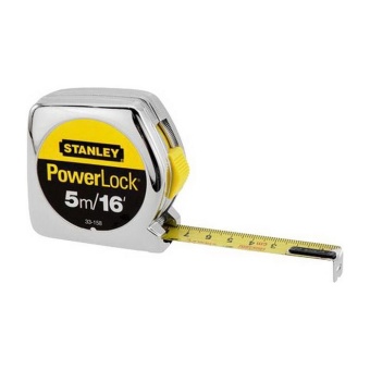 Stanley 33-158 ตลับเมตร 5 เมตร / 16 ฟุต รุ่น Powerlock (ของแท้ 100%)