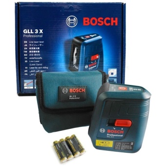 BOSCH เลเซอร์กำหนดแนวเส้น รุ่น GLL3X - สีฟ้า
