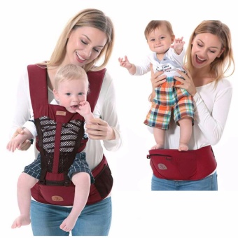 Morestech เป้อุ้มเด็ก Hip Seat 2 in 1 สีแดง