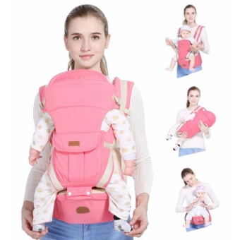 Morestech เป้อุ้มเด็ก Hip Seat 10 in 1 สีชมพู