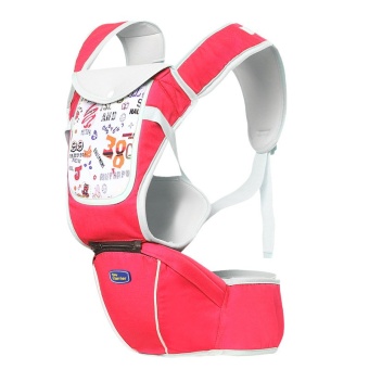 Multi-fuctional baby carriers shoulders backpack with numbers (Red)