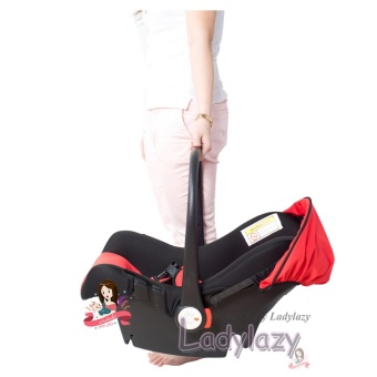 คาร์ซีท(car seat) ที่นั่งในรถยนต์แบบกระเช้า No.SQ001 สีแดง