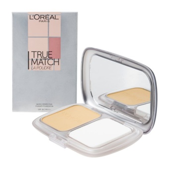ลอรีอัล ปารีส ทรูแมช ไมโคร-เพอร์เฟ็คติง พาวเดอร์ SPF 36+++ แป้งผสมรองพื้น G1 วานิลลาไอวอรี่ 9 กรัม L'OREAL PARIS TRUE MATCH MICRO-PERFECTION POWDER FOUNDATION SPF 36 PA+++ G1 VANILLA IVORY 9 g