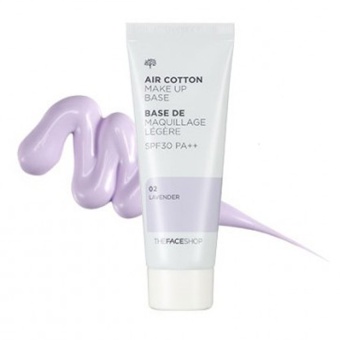 The Face Shop Air Cotton Make Up Base (40 ml) #02 Lavender