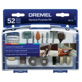 DREMEL ชุดอุปกรณ์เสริม 52 ชิ้น รุ่น 687 - สีเทา